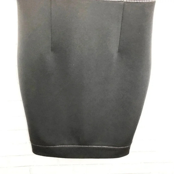Karl Lagerfeld Black Sleeveless Bodycon Fitted Cocktail Dress Size 10 - Picture 4 of 6